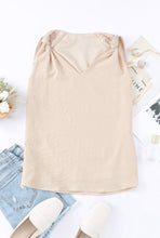 Load image into Gallery viewer, Brie Knotted Shoulder Tank- Apricot
