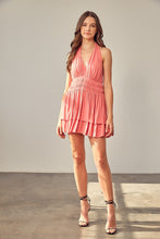 Load image into Gallery viewer, Davina Halter Neck Romper Dress - Pink