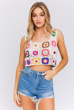 Load image into Gallery viewer, Emilee Sleeveless Multi Crochet Top