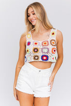 Load image into Gallery viewer, Emilee Sleeveless Multi Crochet Top