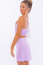Load image into Gallery viewer, Samantha Sleeveless Cut Out Mini Dress - Lavender