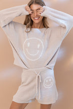 Load image into Gallery viewer, Smiley Cozy Soft Top with Shorts Set - 2 Colors