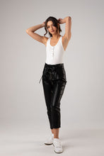 Load image into Gallery viewer, Monroe Faux Leather Pants - Black