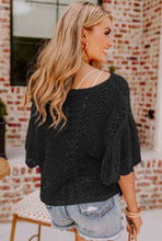 Load image into Gallery viewer, Olivia Pontelle Knit Top- Black