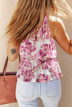 Load image into Gallery viewer, Lana Floral Peplum Top- Pink