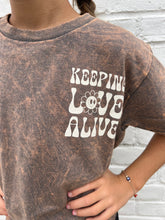 Load image into Gallery viewer, Kid&#39;s Keeping Love Alive Crop T-shirt - Charcoal