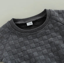 Load image into Gallery viewer, Urban Waffle Sweatshirt Set- Charcoal