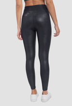 Load image into Gallery viewer, Iridescent Halo Foil Leggings - Black