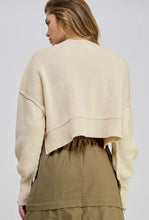 Load image into Gallery viewer, Easy Street Cropped Pullover- Natural