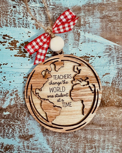 Teachers Change The World Ornament