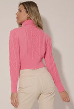 Load image into Gallery viewer, Tami Turtleneck Sweater- Bubble Gum Pink