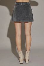 Load image into Gallery viewer, Lauren Corduroy Cargo Skirt - Charcoal
