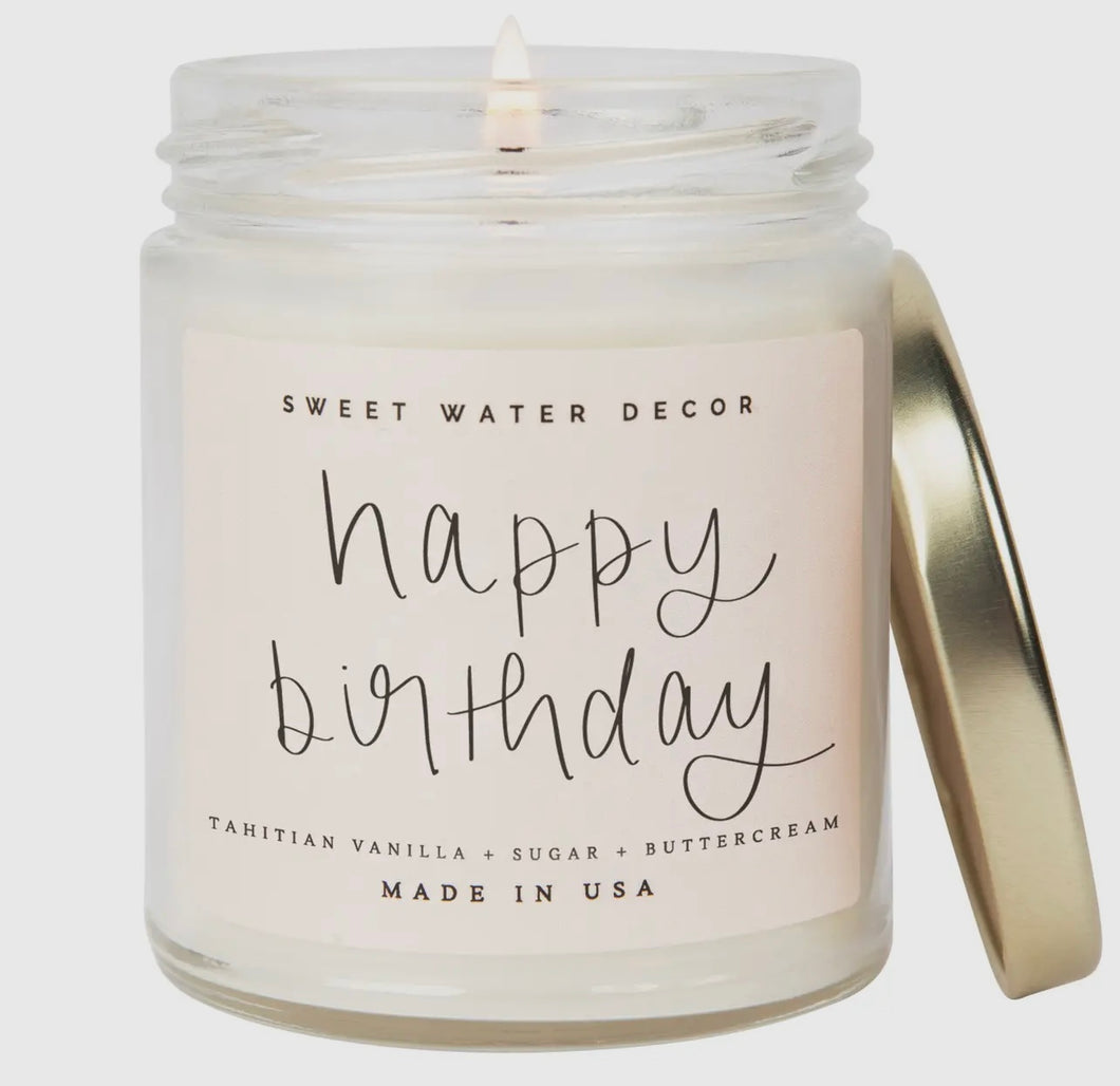 Sweet Water - Happy Birthday Soy Candle