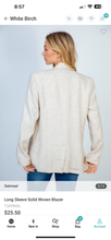 Load image into Gallery viewer, Annette Woven Blazer - Oatmeal