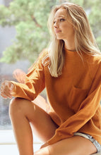 Load image into Gallery viewer, Rene Mock Neck Sweater- Rust