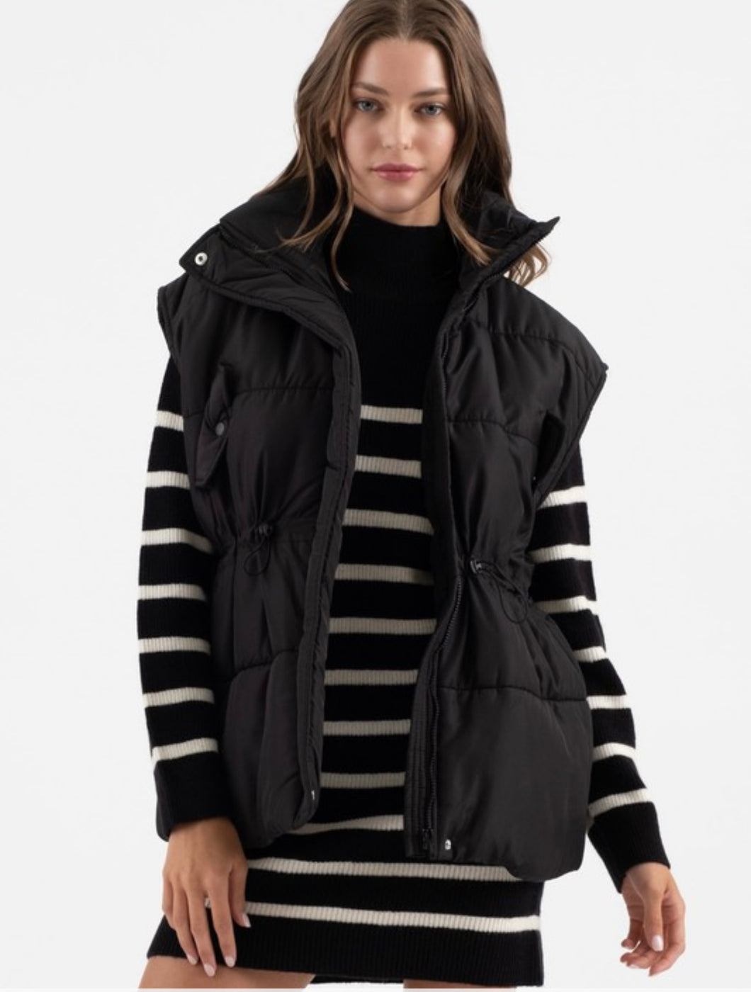 Tori Oversized Drawstring Puffer