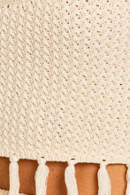 Load image into Gallery viewer, Eliana Tassel Sweater Crop Top - Cream