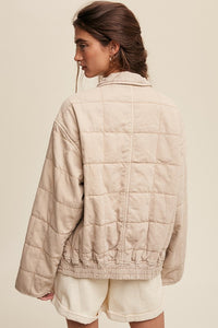 Quinn Quilted Denim Jacket