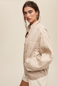 Quinn Quilted Denim Jacket