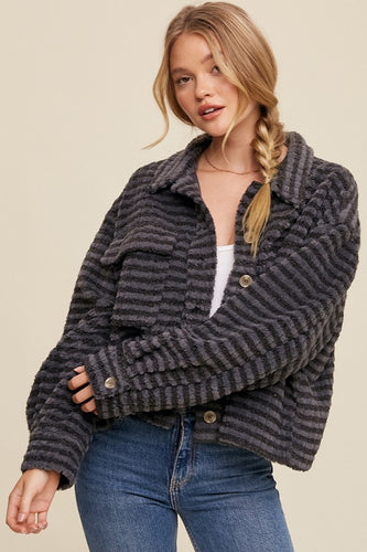 Fiona Plaid Fleece Shacket