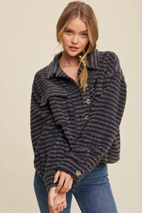 Fiona Plaid Fleece Shacket