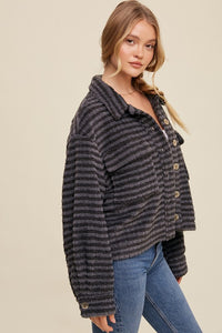 Fiona Plaid Fleece Shacket