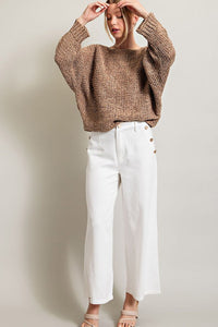 Hanna Loose Fit Knit Top - Mocha