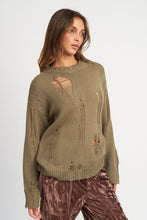 Load image into Gallery viewer, Diana Distressed Oversized Sweater - 2 Colors