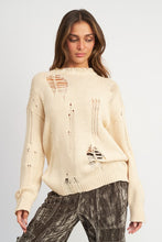 Load image into Gallery viewer, Diana Distressed Oversized Sweater - 2 Colors