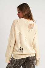 Load image into Gallery viewer, Diana Distressed Oversized Sweater - 2 Colors