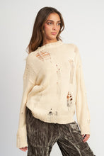 Load image into Gallery viewer, Diana Distressed Oversized Sweater - 2 Colors