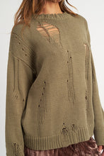 Load image into Gallery viewer, Diana Distressed Oversized Sweater - 2 Colors