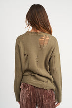 Load image into Gallery viewer, Diana Distressed Oversized Sweater - 2 Colors