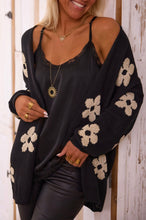 Load image into Gallery viewer, Casey Floral Printed Cardigan- Black