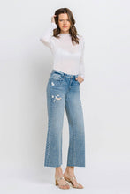 Load image into Gallery viewer, Callie Mid Rise Crop Wide Leg Jeans - Medium