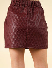 Load image into Gallery viewer, Ester Textured Faux Leather Mini Skirt