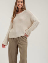 Load image into Gallery viewer, Ivy Chunky Knit Cuff Sleeve Sweater