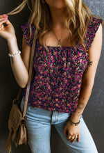 Load image into Gallery viewer, Mica Boho Floral Tank -Rose