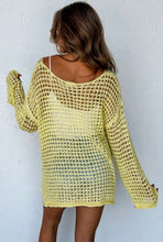 Load image into Gallery viewer, Harper Crochet Bell Sleeve Sweater - Yellow