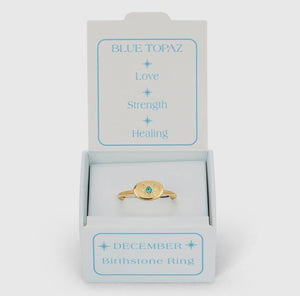 Lucky Feather- Birthstone Rings