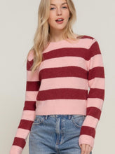 Load image into Gallery viewer, Charlotte Crew Neck Striped Sweater