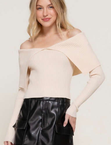 Ella Off The Shoulder Sweater