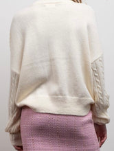 Load image into Gallery viewer, Lorna Bow Detail Cable Knit Sweater