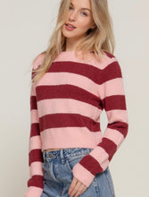 Load image into Gallery viewer, Charlotte Crew Neck Striped Sweater