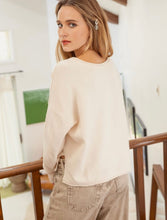 Load image into Gallery viewer, Finley Exposed Seam Sweater