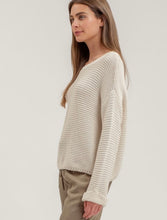 Load image into Gallery viewer, Ivy Chunky Knit Cuff Sleeve Sweater