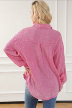 Load image into Gallery viewer, Rosa Mineral Wash Crinkle Top- Pink