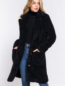 Scotti Long Sherpa Coat