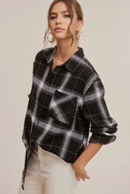 Load image into Gallery viewer, Celine Plaid Shirt- Black