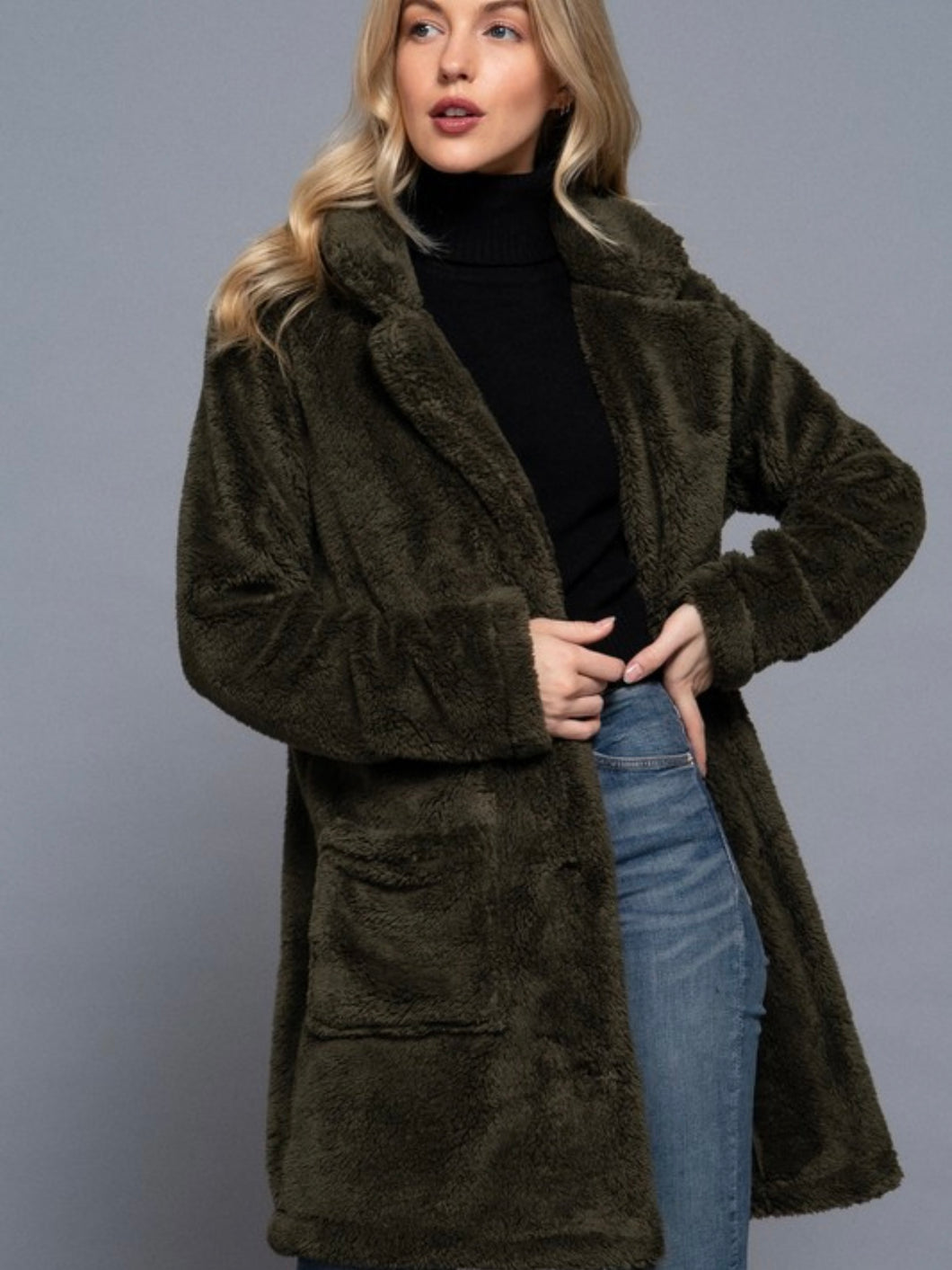 Scotti Long Sherpa Coat